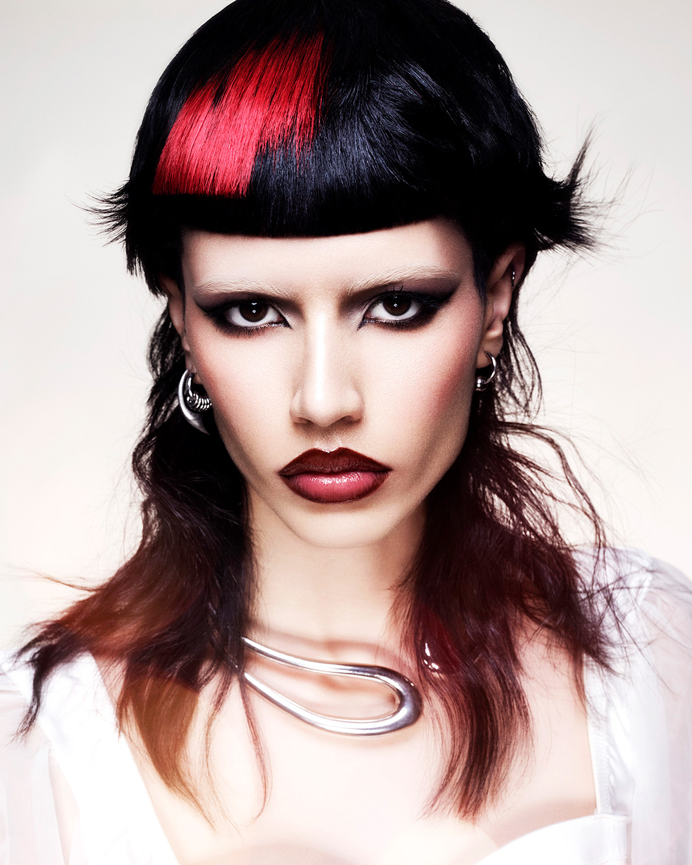 Black and Red Creative Mullet - Danny Malone - BHA Northern Ireland Hairdresser of the Year 2026 Finalist Collection